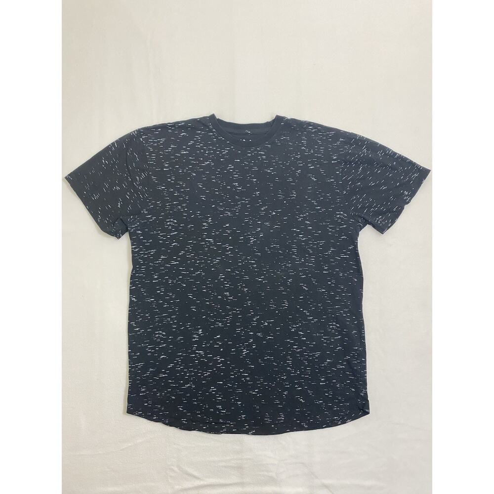 Rustic Souls Men's Large T-Shirt Black White Heather Short Sleeve